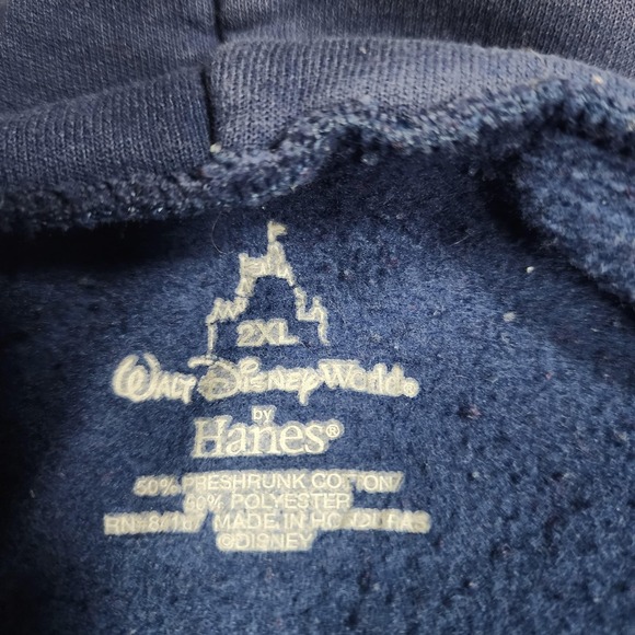 Disney Pirates Princess Party Hoodie Mens 2XL Blue Full Zip Magic Kingdom 2006 - Picture 8 of 12